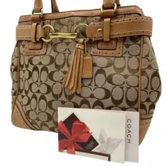 COACH/コーチ 10509 シグネチャー キャンバス レザー トートバッグ