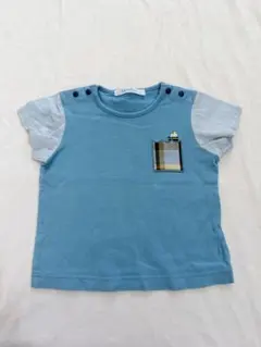 familiar 半袖Tシャツ 80 青 船