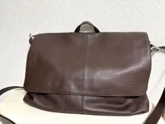 COACH コーチ メッセンジャーバッグ ショルダーバッグ レザー ブラウン