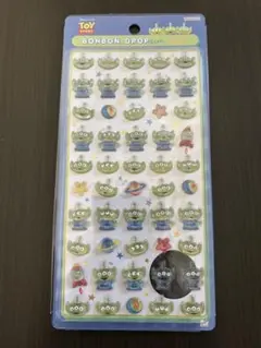 ボンボンドロップシールミニ　エイリアン リトルグリーンメン トイストーリー