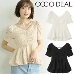 COCODEAL バルーンペプラムカットソートップス - メルカリ