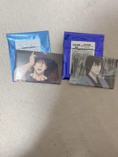 呪術廻戦　PLAZA スクエア缶バッジ 伏黒甚爾 2点セット 懐玉玉折