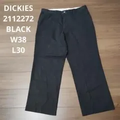 古着 DICKIES 2112272 ワークパンツ ブラック W38 黒
