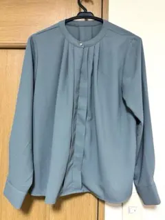 【VIS】フロントタック長袖ブラウス