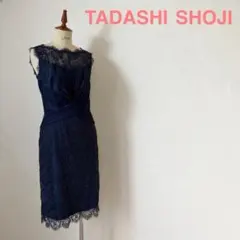 新品TADASHI SHOJI ノースリーブ ひざ丈ワンピース ネイビー TADASHI SHOJI ノースリーブ ひざ丈ワンピース ネイビー - メルカリ