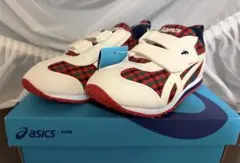 ◆familiar◆asics スニーカー 赤チェック 17.5センチ サンダル ◇familiar◇asics スニーカー 赤チェック 17.5センチ サンダル - メルカリ