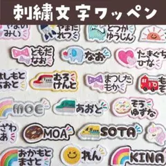 ★ゆんたんさま【М27】ワンポイント付き刺繍ワッペン