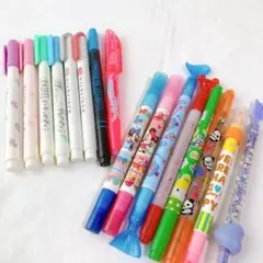 カラーペン　マーカー　蛍光ペン　シャーペン　ミッキー　ミニー　平成女児　レトロ