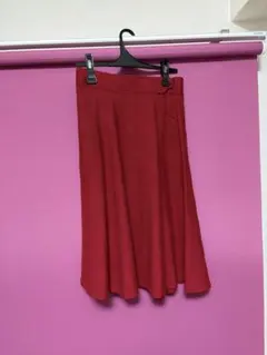 any SiS 赤 ニット フレアスカート