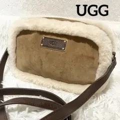 ち*い様 UGG リアルムートン ショルダーバッグ ブラウン ボア レザー スエ UGG リアルムートン ショルダーバッグ ブラウン ボア レザー カメラ