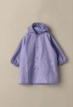 こどもビームス 星柄レインコート 100cm バイオレット　パープル　紫
