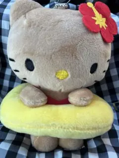 ハローキティ マスコット チャーム 浮き輪　日焼け アベイル