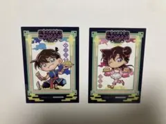 名探偵コナン　大阪城本陣　トレーディングフィルム　新一&蘭①