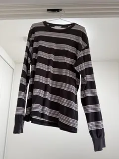 UNUSED ボーダー 長袖 ポケットTシャツのサムネイル