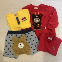 ミキハウス & ホットビスケッツ 4点セット　70cm 80cm