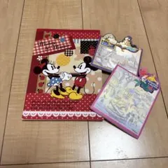 Disney メモ帳 便箋 文具 紙 お手紙 セット売り ディズニー シール付