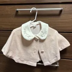 淡いピンクの刺繍付きベビーポンチョ Cottoli バースデイ 福袋商品