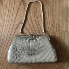 メタリックシルバー パーティーバッグ