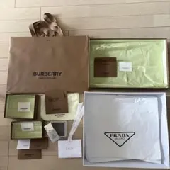 Burberry、PRADAなどの空箱、紙袋
