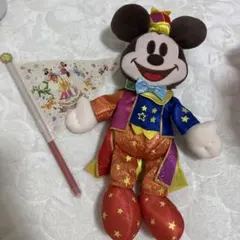 ディズニーランド　40周年　フラッグ　ぬいぐるみショルダー　ミッキー