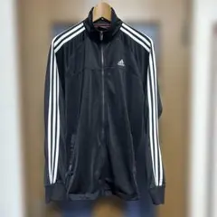adidas トラックジャケット ブラック　Lサイズ