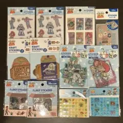 トイストーリー　ブロックデコシール　セリア　12点セット　ディズニー　フレーク