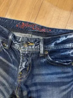 Rodeo Crowns ダークブルー ローライズデニム