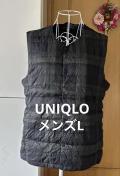 UNIQLOユニクロウルトラライトダウンインナーベスト　メンズLサイズのサムネイル