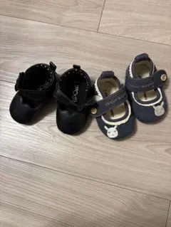 ベビーシューズ 黒 紺 2足セット　ファーストシューズ　11.5