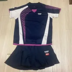 TSP 卓球ウェアセット 2XS ネイビー　レディース、キッズ