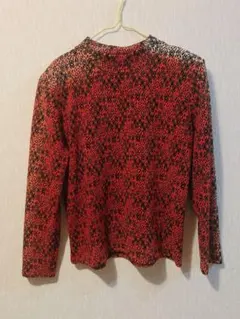 OKURAオークラレディーストップスカットソーニット長袖婦人服ミセスシニア