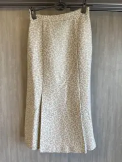 【美品】アナイ　レオパードジャガードマーメイドスカート