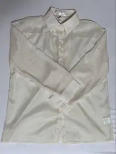 長袖シアーシャツ ベージュ