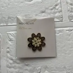 【非売品】大阪万博　インドネシアパビリオン スタッフ花形ピンバッジ 非売品 インドネシアパビリオン公式ピンバッジVIP 大阪関西万博