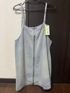 新品タグ付きniko and 2wayデニムドレス　ベージュインディゴ8500円