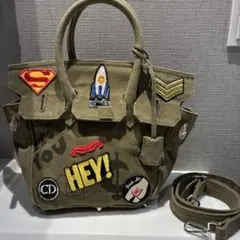 ミカーレミカーレ MICALLE MICALLE バッグ ミリタリー ワッペン