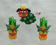 クロスステッチ完成品 おもちゃ