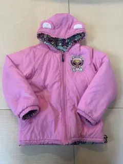 ヒスミニ　アウター　ダウンコート　120 フード付き　かわいい　ピンク