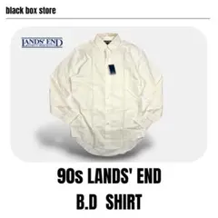 【新品】90s-00s ランズエンド LANDS' END ボタンダウン シャツ