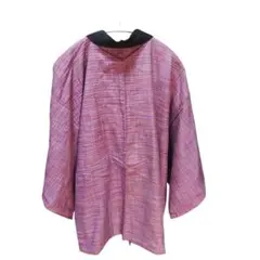 紫系 織物 シンプル 羽織
