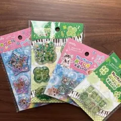 amifa 平成レトロ カプセルシール　フレークおはじきシール　4点