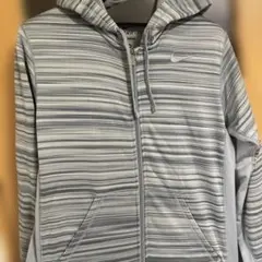 NIKE DRI-FIT ジップアップパーカー グレー