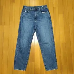 UNIQLO ペグトップハイライズジーンズ テーパードデニム サイズ27 ブルー