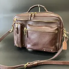 美品○限定革analogicoローストグリーンウエストポーチアナロジコHERZ