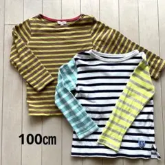 ボーダー　ロンT 2枚セット　100㎝