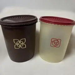 年末処分☆Tupperware☆タッパーウェア☆保存容器☆2個セット☆昭和