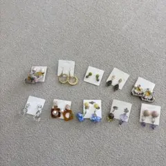 ハンドメイドピアス　イヤリングセット