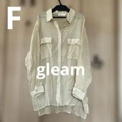 FグリームGleam オーバーサイズシアーシャツブラウスのサムネイル