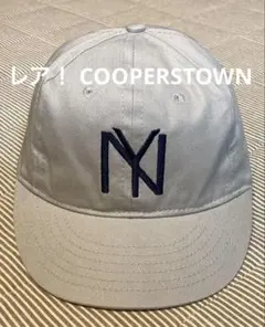 レア！ COOPERSTOWN クーパーズタウン　キャップ　ライトグレーのサムネイル
