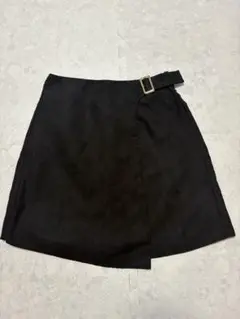 NICE CLAUP ナイスクラップ スカート ベルト付き ブラック